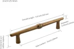 Furniware paket 10 ročajev za kuhinjske omarcie - 128mm - slika 3