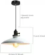 Glighone viseča stropna svetilka E27 retro design - slika 4