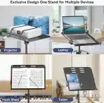 KDD 4 v 1 zložljivo stojalo za projektor, prenosnik in tablico - poškodovana embalaža - slika 2
