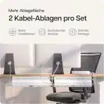 Komplet 2 kabelskih kanalov za mizo - slika 3