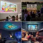 PVO prenosni mini LED projektor za otroke in domači kino - slika 3