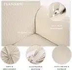 Tianshu prevleka za kavč raztegljiva - bež - slika 4