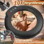 Veemagni 10x Povečevalno steklo z lučko in5 barvnih načinov - slika 2