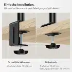 VonHaus Enoročni LCD/LED Monitor Držalo za Namizje za zaslone od 13 do 32 palcev - slika 4