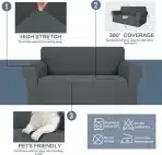 Ystyle raztegljiva prevleka za kavč 3-sedežna - slika 4