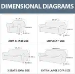 Ystyle raztegljiva prevleka za kavč 3-sedežna - slika 2