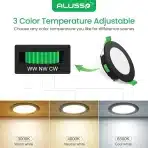 Alusso LED vgradni stropni reflektorji, 4 W - komplet 6 - slika 5