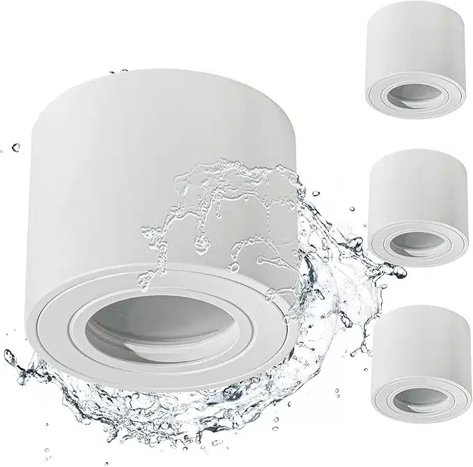 Gleonlux LED nadometni reflektorji IP44 - set 4 belih reflektorjev zdanjikos 1 Gleonlux LED nadometni reflektorji IP44 - set 4 belih reflektorjev - slika 1