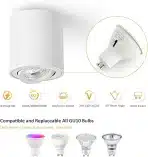 Gleonlux LED stropni nadometni reflektor GU10, 5 W - slika 4