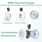 Oria bluetooth termometer in higrometer - komplet 3 - slika 4