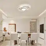 Senqiu moderna LED stropna svetilka 40 W, zatemnljiva z daljinskim upravljalnikom - slika 4