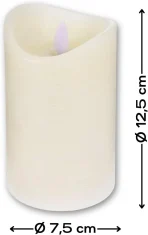 ToCi LED sveče kremne barve - komplet 3 - slika 2