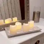 ToCi LED sveče kremne barve - komplet 3 - slika 3