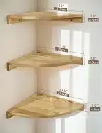 Petrala komplet 3 stenskih polic 30cm - slika 4