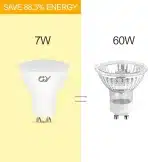 GY GU10 LED zatemnilna nevtralno bela – 6 kosov - slika 2