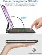 FOGARI  Tipkovnica s prevleko za iPad Air 11 (M3/M2) in iPad Pro 11 - slika 7