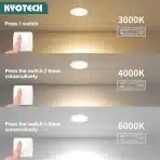 KYOTECH LED vgradna pohištvena luč – 3 kosi - slika 6