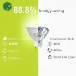 GY GU5.3 LED nevtralno bela MR16 – 6 kosov - slika 2