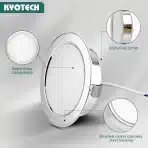 KYOTECH LED vgradne pohištvene luči 3000 K – 3 kosi - slika 2