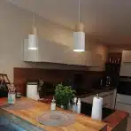 Ouglares Viseča retro svetilka za E27 žarnico, bela - slika 5