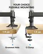HUANUO nosilec za 2 monitorja (13–32") - slika 2