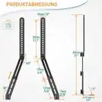 ELIVED nastavljiv nosilec za soundbar do 6,8 kg - slika 3