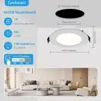Zatemnljive vgradne LED svetilke 12 x 7 W, 4000 K - slika 3