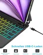 FOGARI  Tipkovnica s prevleko za iPad Air 11 (M3/M2) in iPad Pro 11 - slika 4