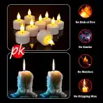 SoulBay – 6 polnilnih LED čajnih svečk - slika 3