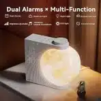 Nočna lučka RETEYUNG Moon z alarmom - slika 3