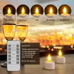 SoulBay – 12 polnilnih LED čajnih svečk - slika 4