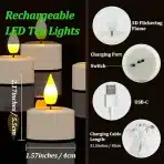 SoulBay – 12 polnilnih LED čajnih svečk - slika 5