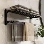 CZKDTT Stenski nosilec za brisače 58 cm črn - slika 5