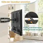 ELIVED nastavljiv nosilec za soundbar do 6,8 kg - slika 7
