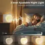 Nočna lučka RETEYUNG Moon z alarmom - slika 2