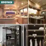 KYOTECH LED vgradna pohištvena luč 4000 K – 3 kosi - slika 4