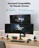 HUANUO nosilec za 2 monitorja (13–32") - slika 4