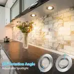 cloksh LED vgradni reflektor 6 W toplo bela 3000 K - komplet 6 kosov - slika 2