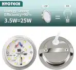 KYOTECH LED vgradna pohištvena luč 4000 K – 3 kosi - slika 5