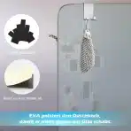 UULIOYER  Stilska viseča polica za tuš iz nerjavnega jekla - slika 5