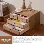 KIRIGEN – Leseni namizni organizator s 4 predali - slika 4