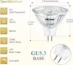 DiCUNO – LED žarnice GU5.3 MR16 10 kosov - slika 5