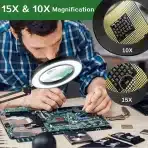 Povečevalno steklo z lučko, Zaboul 10x/15x - slika 6