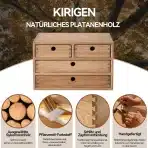 KIRIGEN – Leseni namizni organizator s 4 predali - slika 5