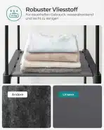 Songmics – Omara iz blaga s kovinsko konstrukcijo - slika 6