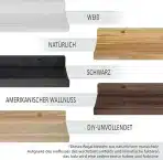 Wood Wedge – Set 2 ročno izdelanih lesenih polic za steno 60 cm - slika 6