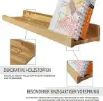 Wood Wedge – Set 2 ročno izdelanih lesenih polic za steno 60 cm - slika 4
