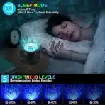 Starry Sky projektor z Bluetooth zvočnikom - črni - slika 6