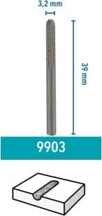 Dremel 9903 rezkar iz volframove karbidne zlitine - slika 8