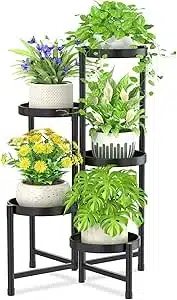 71PDNnpb8GL.__AC_SX300_SY300_QL70_ML2_ iDavosic.ly kovinsko stojalo za rastline – 5 polic - slika 1